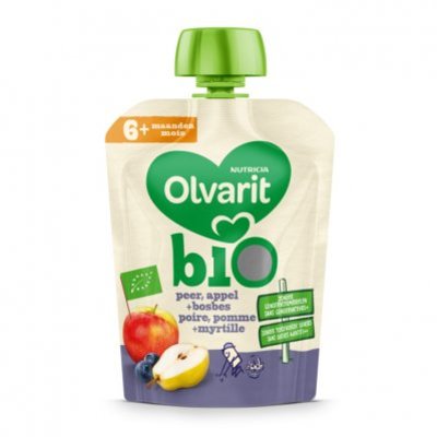 Olvarit Knijpzakje 6m861 peer appel bosbes bio